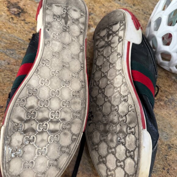 Mens Gucci Ace Supreme vintage sneakers - Picture 9 of 14
